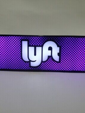 Lyft Lighted Sign - Purple and White